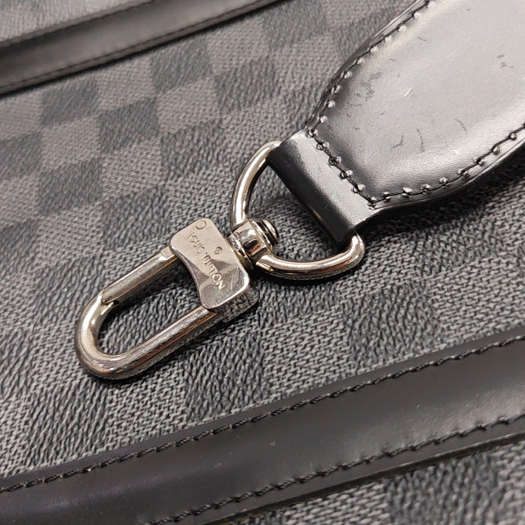 TADAO PM Damier Graphite Coated Canvas Gray