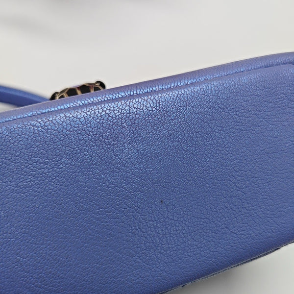SERPENTI CABOCHON Small Quilted Lambskin Blue