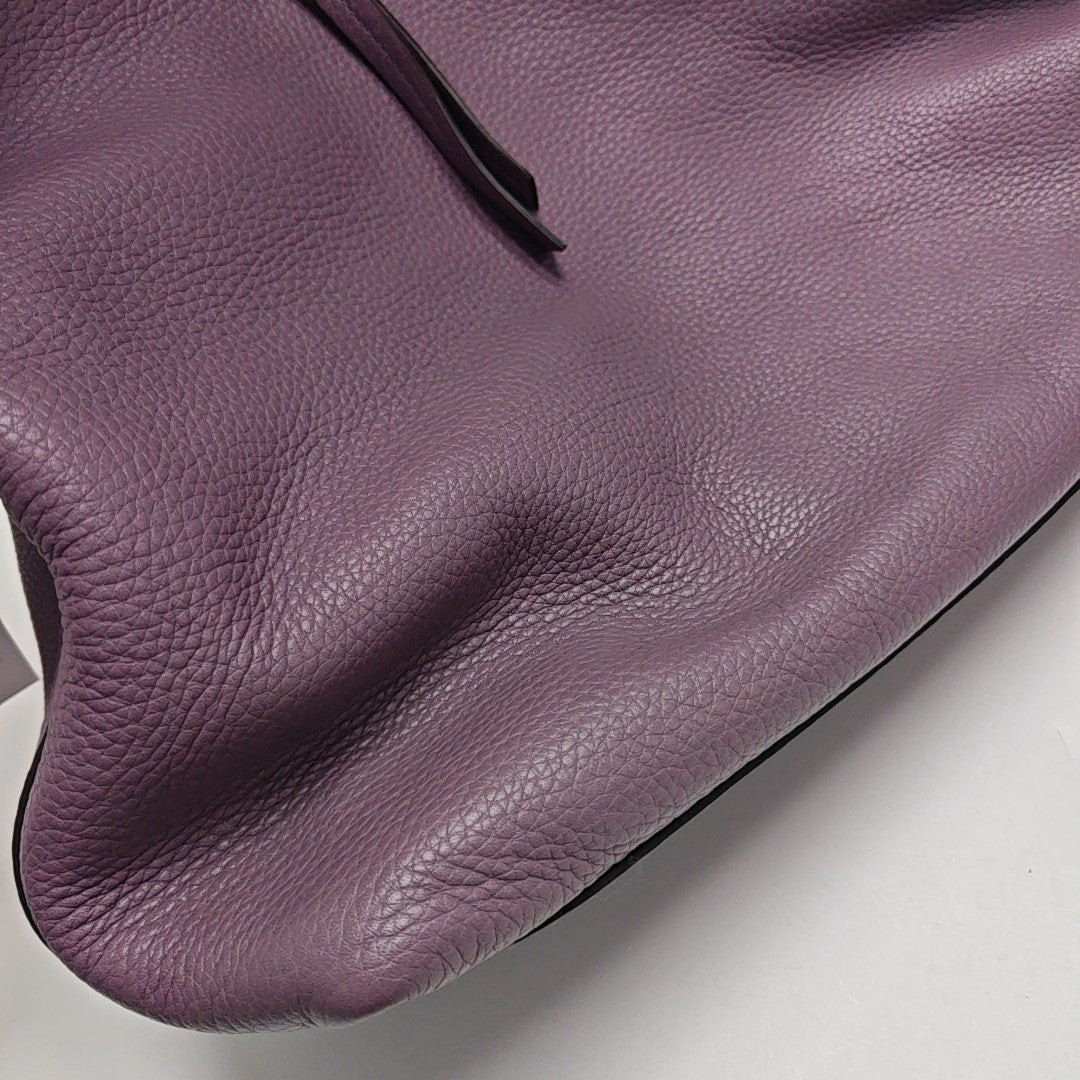 Calfskin Shoulder Bag Purple