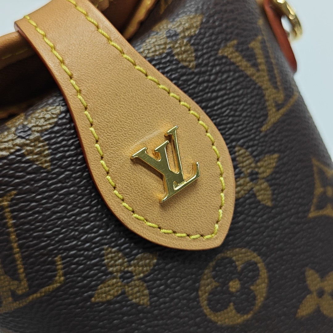 FOLD ME Monogram Coated Canvas Brown