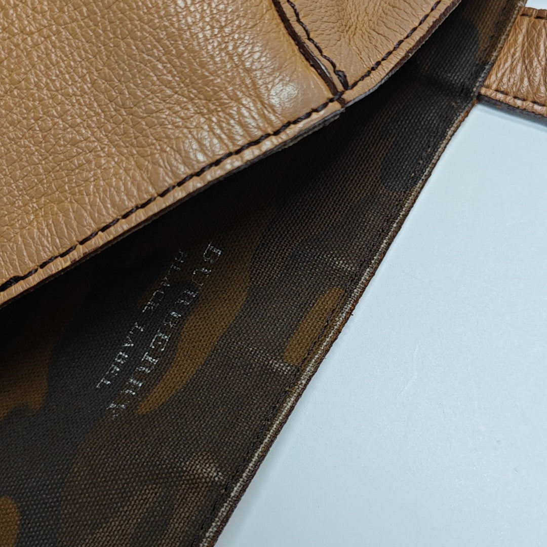 Calfskin Top Handle Bag Brown