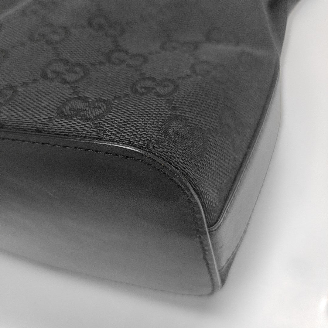 Monogram Canvas Shoulder Bag Black