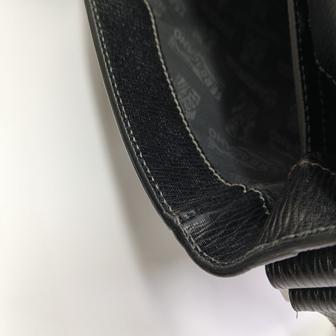 Calfskin Shoulder Bag Black