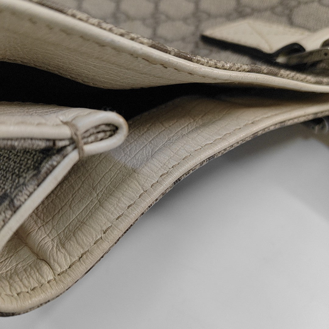 Monogram Coated Canvas Tote Bag Beige