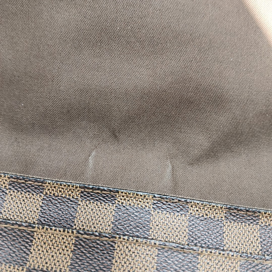 DISTRICT PM Damier Ebene Coated Canvas Brown