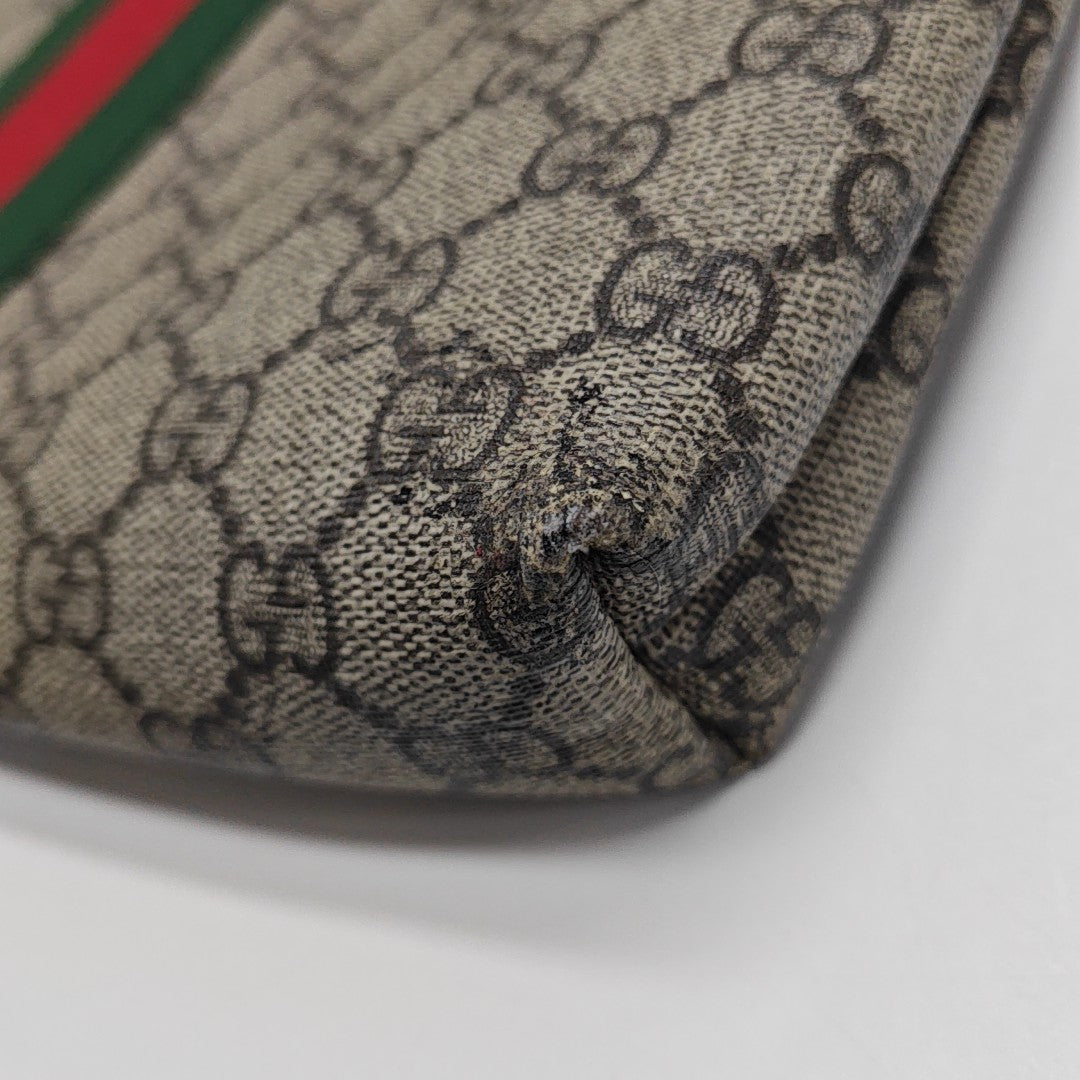 GG Supreme Monogram Coated Canvas Black