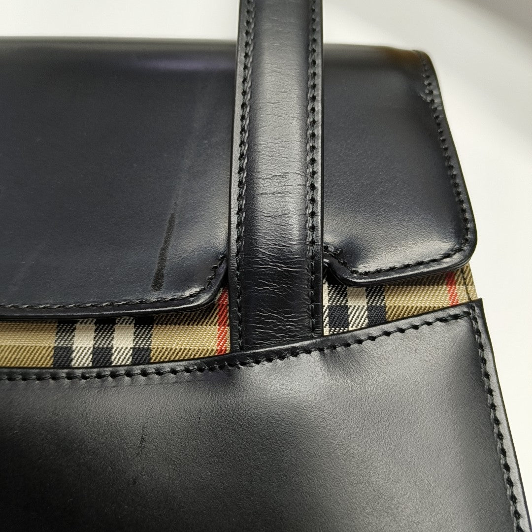 Calfskin Shoulder Bag Black