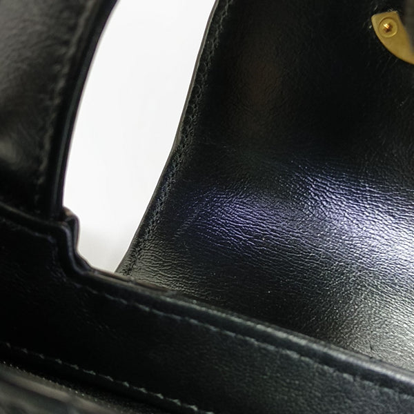 KELLY Mini Quilted Lambskin Black