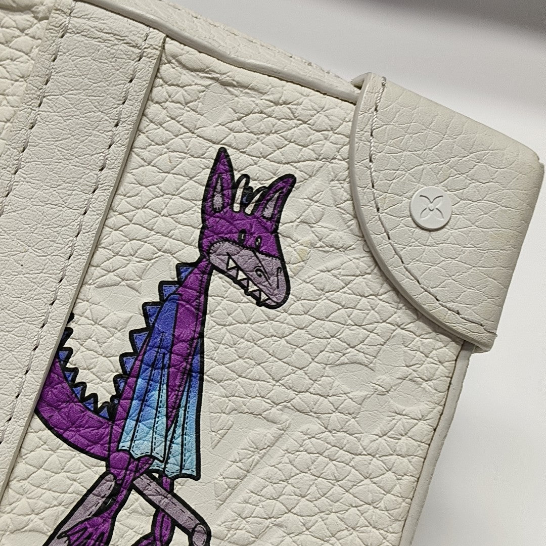 WALLET TRUNK Calfskin White
