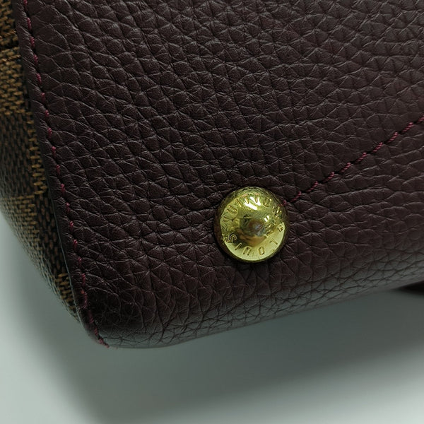HYDE PARK Damier Ebene Coated Canvas Brown