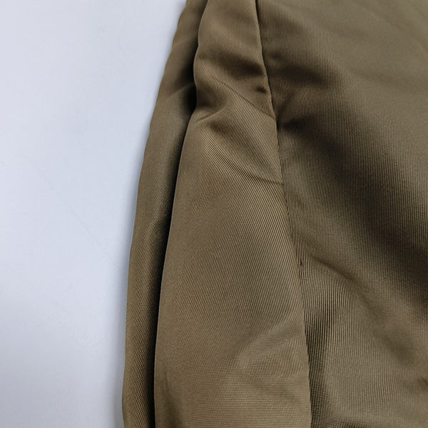 Nylon Top Handle Bag Brown