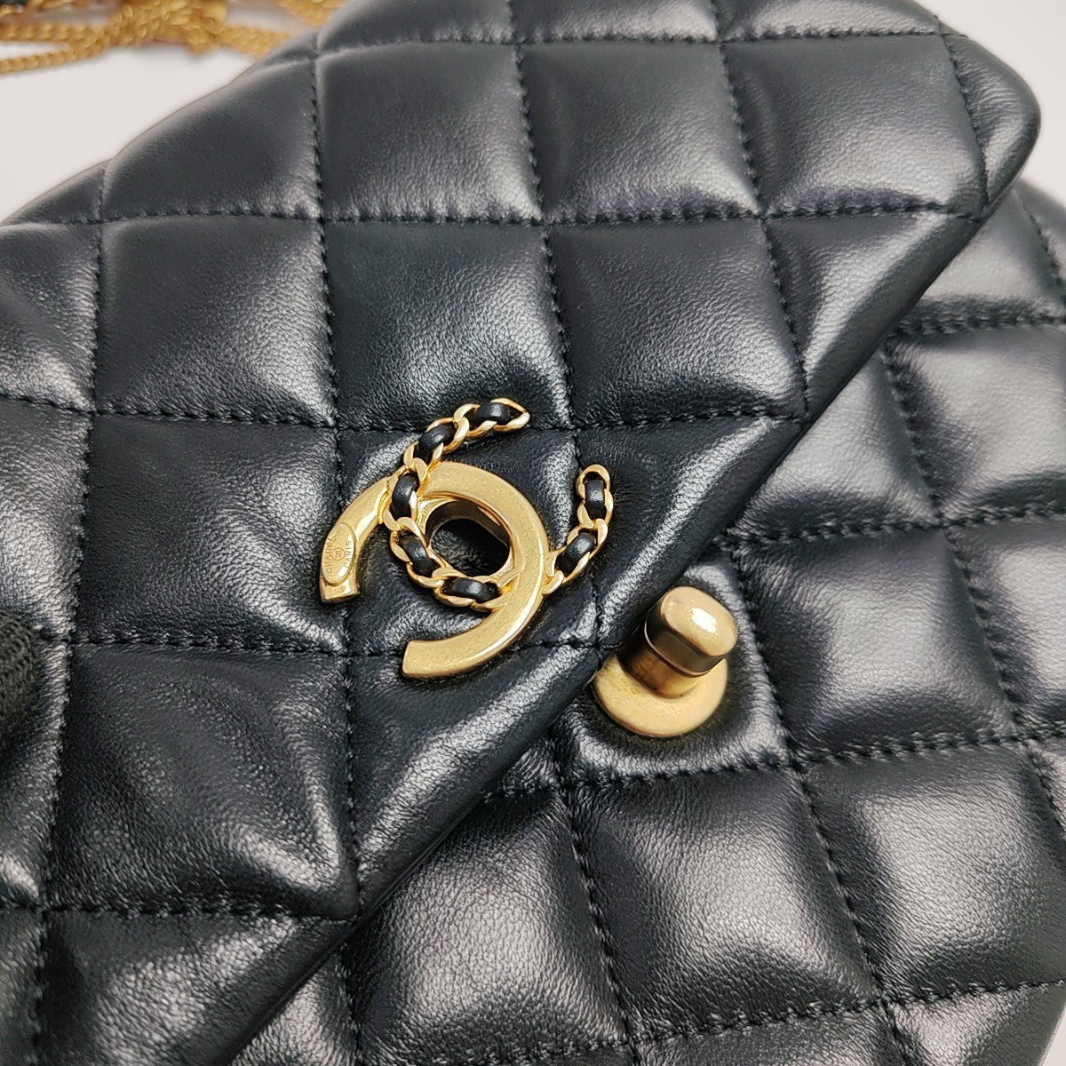 Quilted Lambskin Mini Black