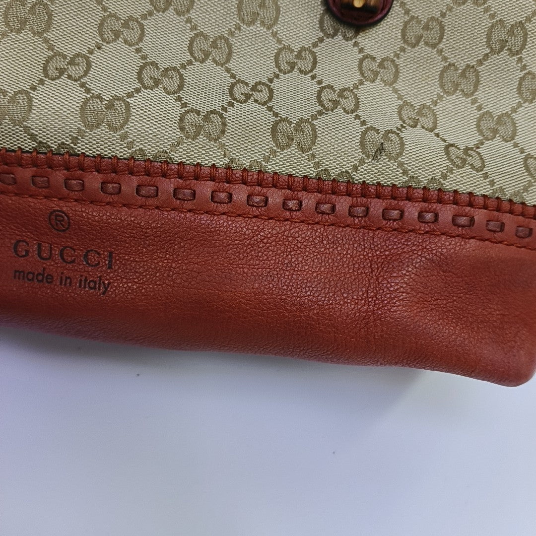 Monogram Canvas Tote Bag Beige