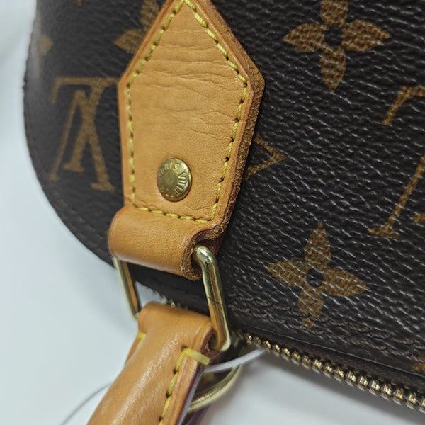 ALMA BB Monogram Coated Canvas Brown