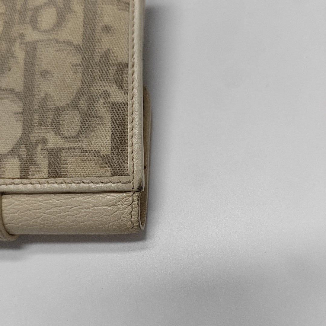 Oblique Canvas Wallet Beige