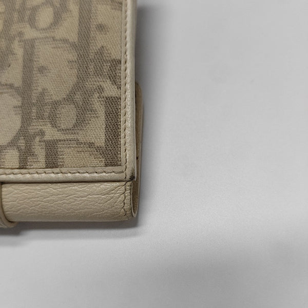 Oblique Canvas Wallet Beige