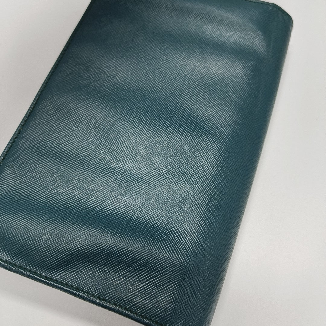 Saffiano Calfskin Shoulder Bag Green