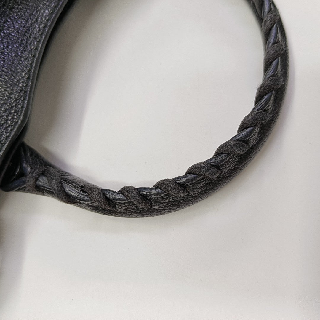Classic Metallic Edge City Mini Lambskin Black
