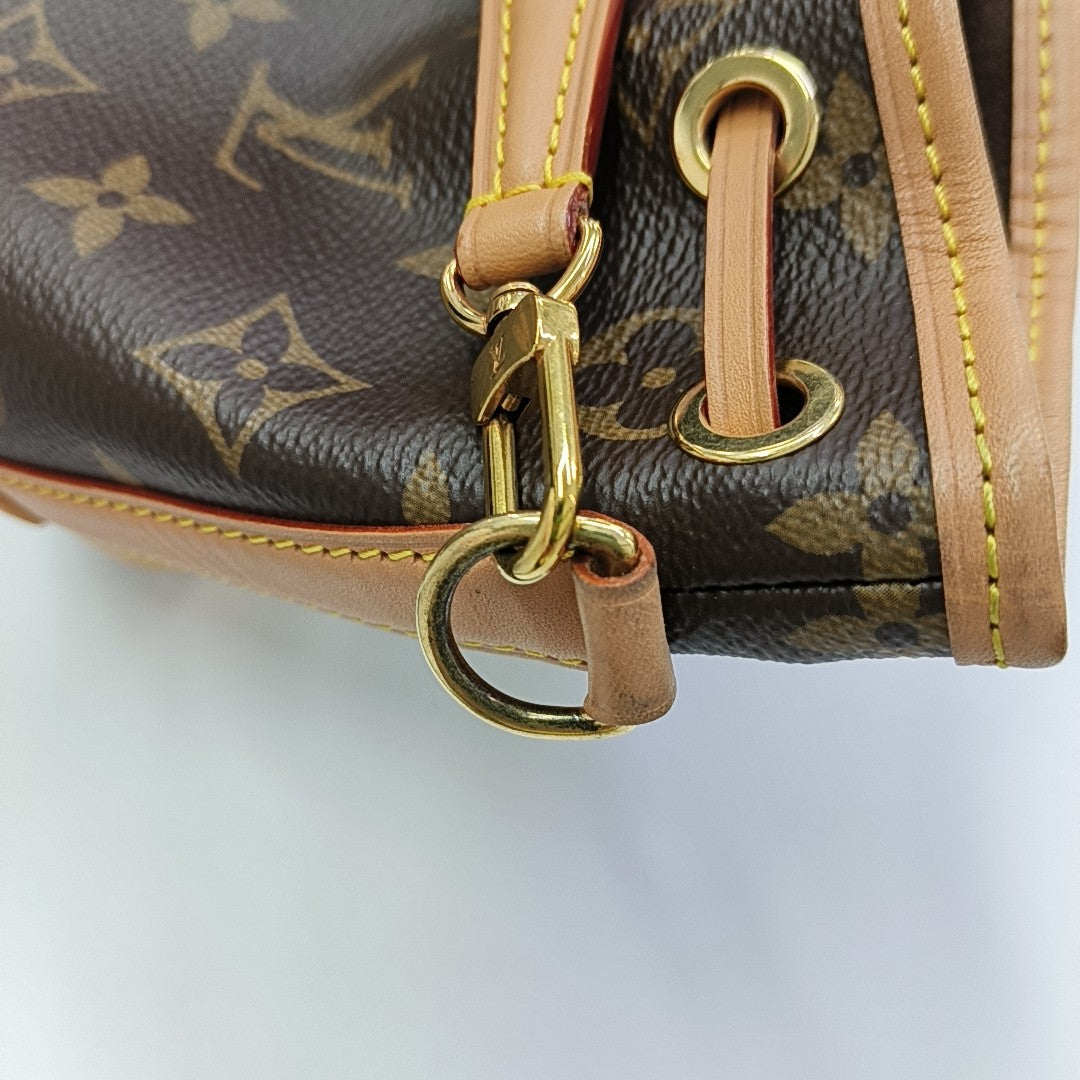 NOÉ Nano Monogram Coated Canvas Brown
