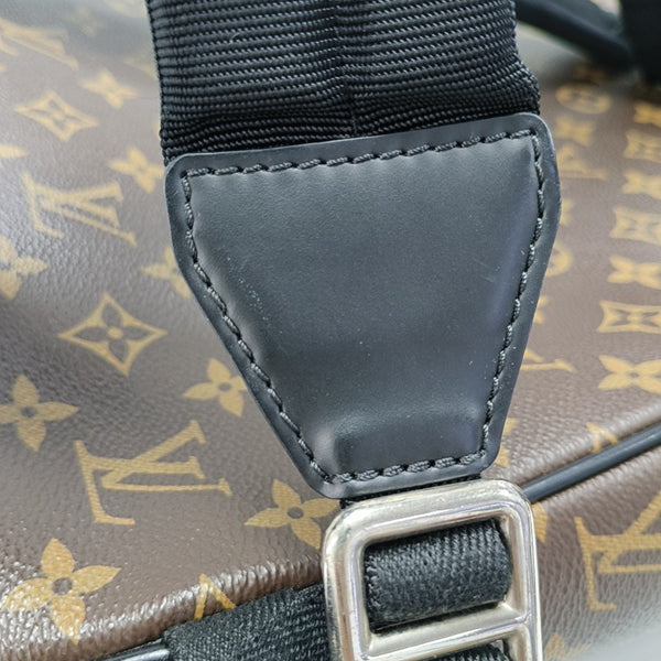 JOSH Monogram Coated Canvas Brown