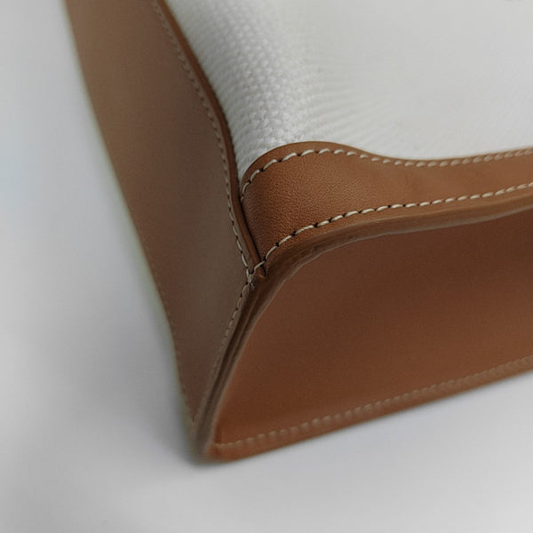 CABAS CELINE Medium Fabric White
