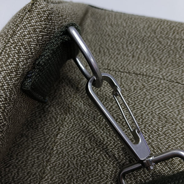 Fabric Crossbody Bag Green