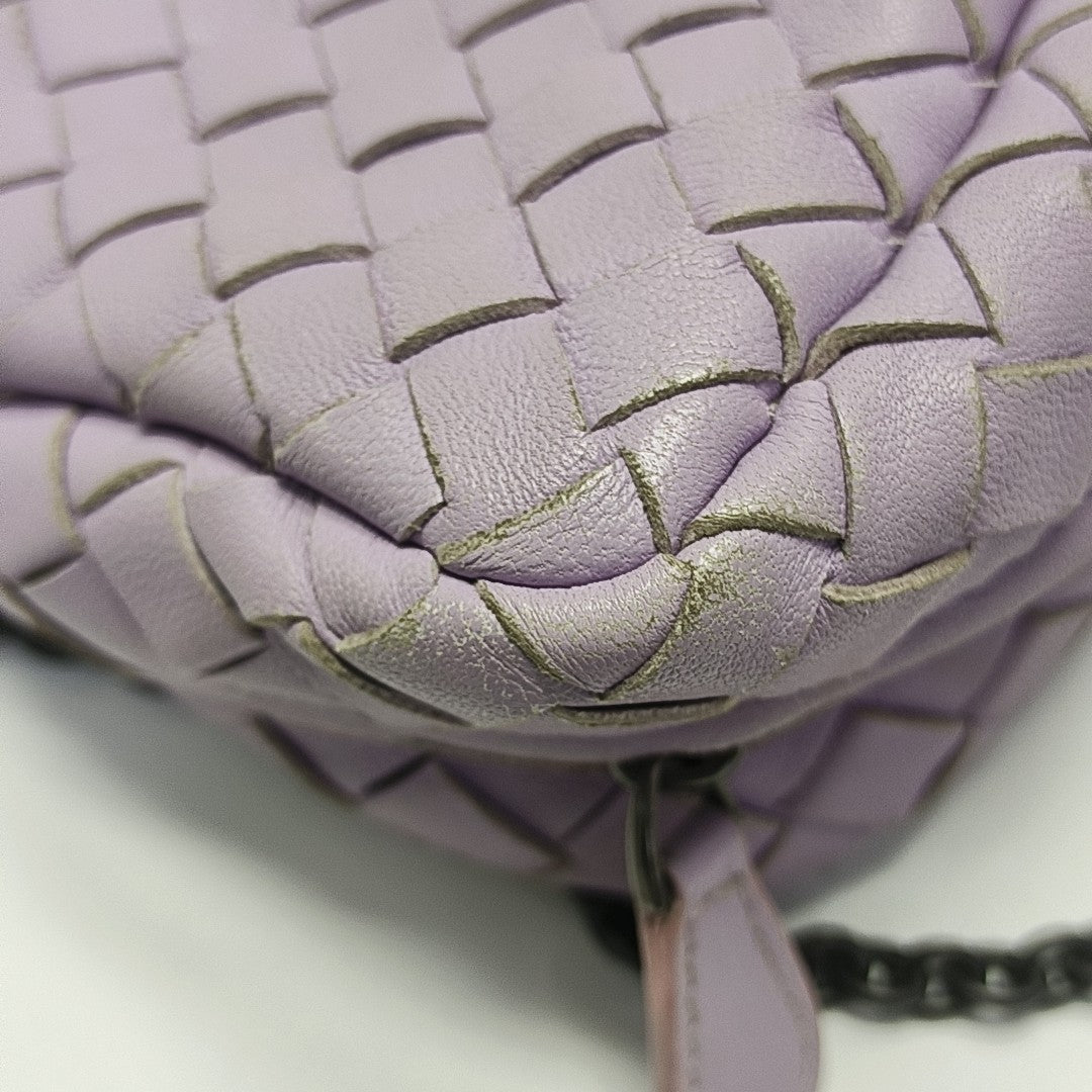 Lambskin Shoulder Bag Purple