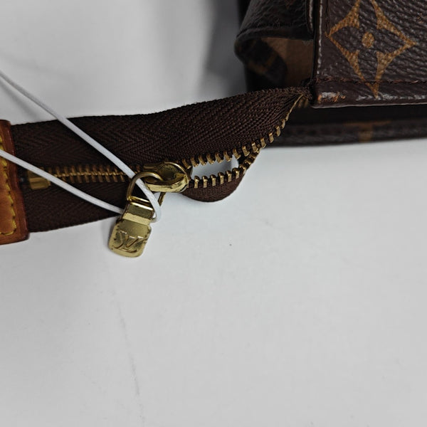 TOILET POCKET 19 Monogram Coated Canvas Brown