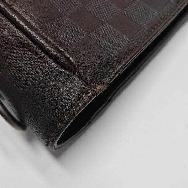 TADAO PM Damier Ebene Calfskin Brown