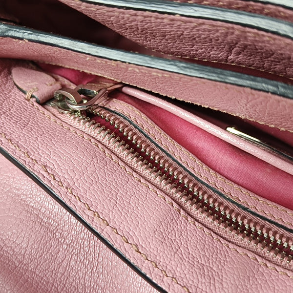 Calfskin Shoulder Bag Pink