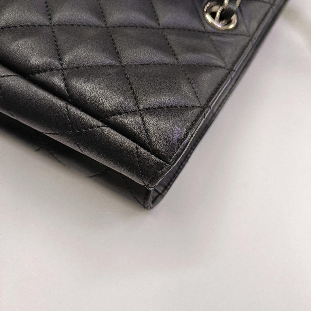 Quilted Calfskin Large Black