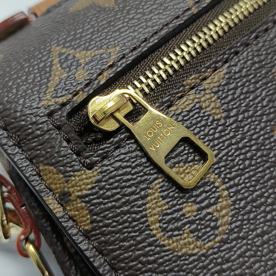 MÉTIS EAST WEST Monogram Coated Canvas Brown