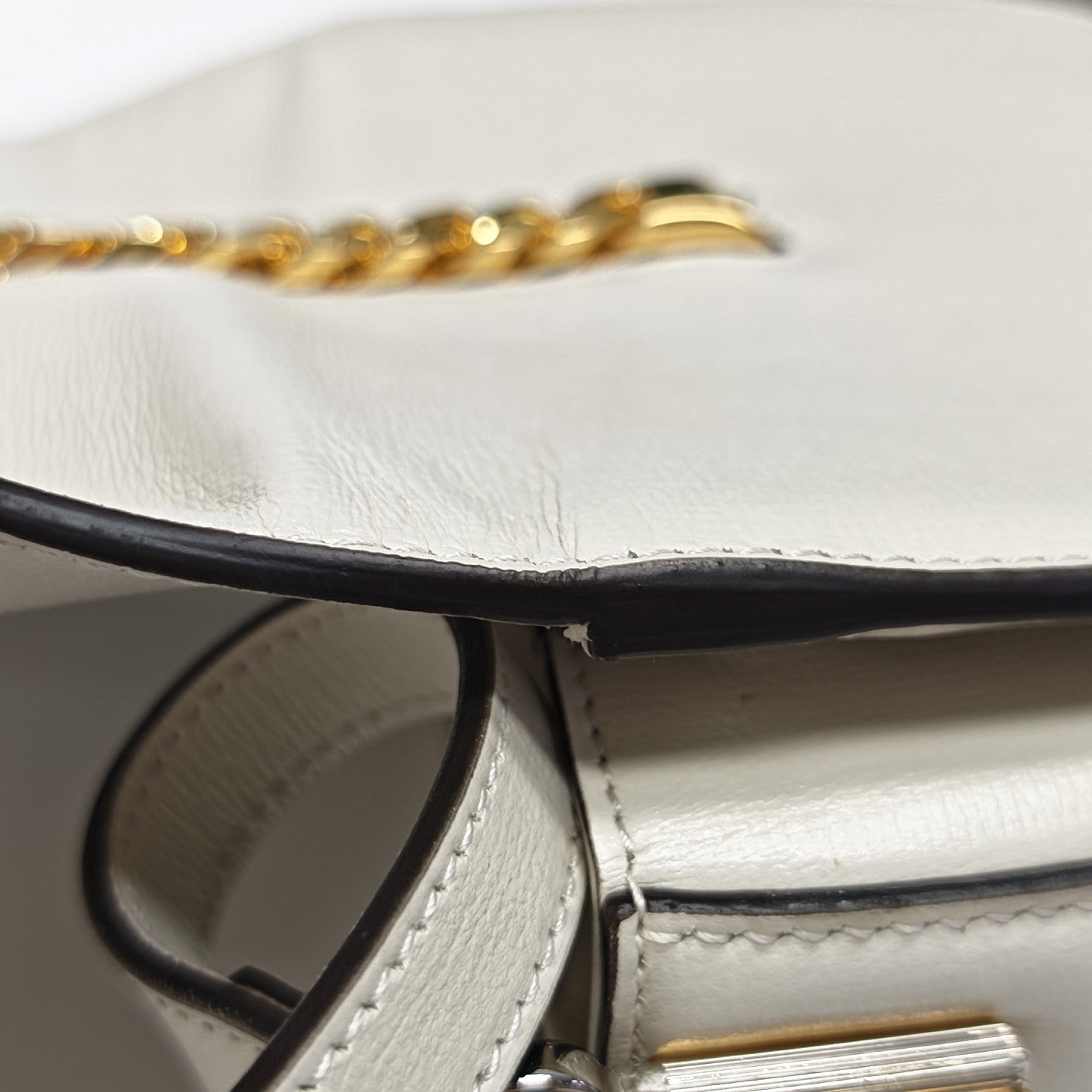 Sylvie 1969 Mini Calfskin White