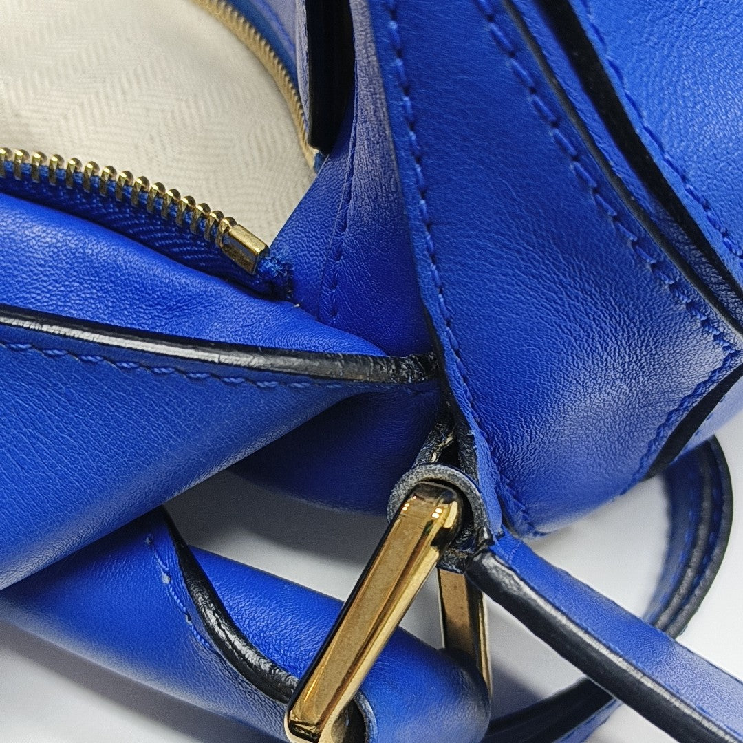 Puzzle Large Calfskin Blue