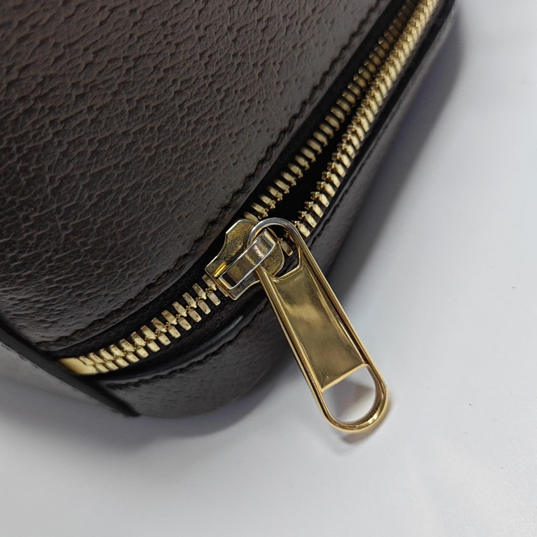 Ophidia Mini Monogram Coated Canvas Beige