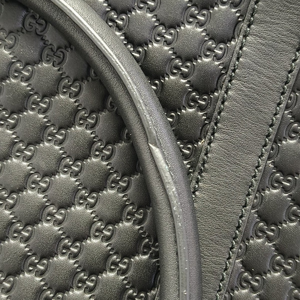 Microguccissima Monogram Calfskin Black