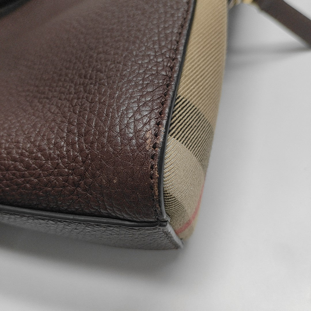 Calfskin Top Handle Bag Purple
