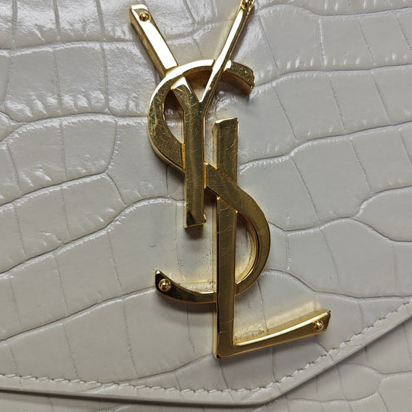 UPTOWN Small Calfskin White