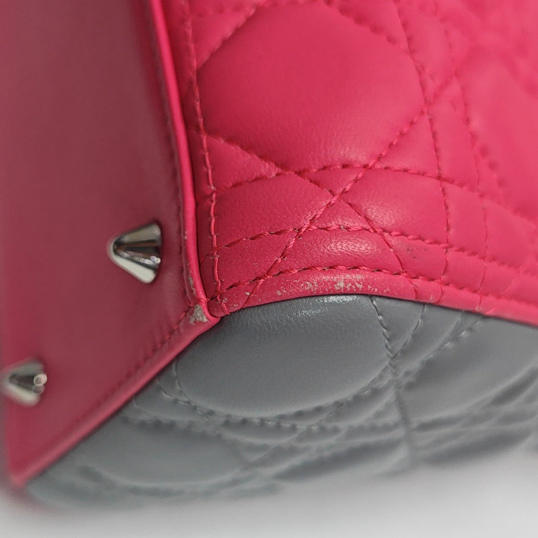 Lady Dior Medium Cannage Lambskin Red