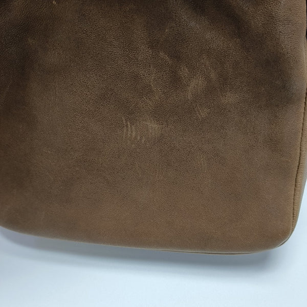 Lambskin Bucket Bag Brown