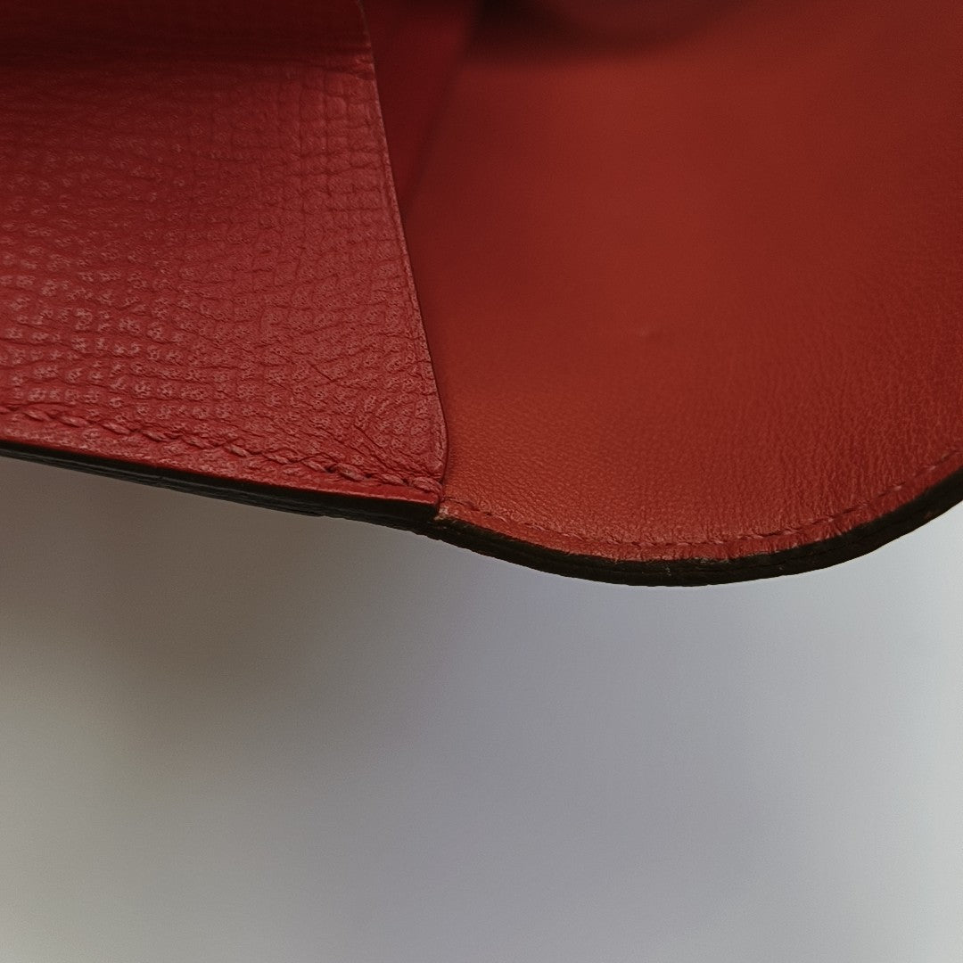 Constance 18 Epsom Red Wallet