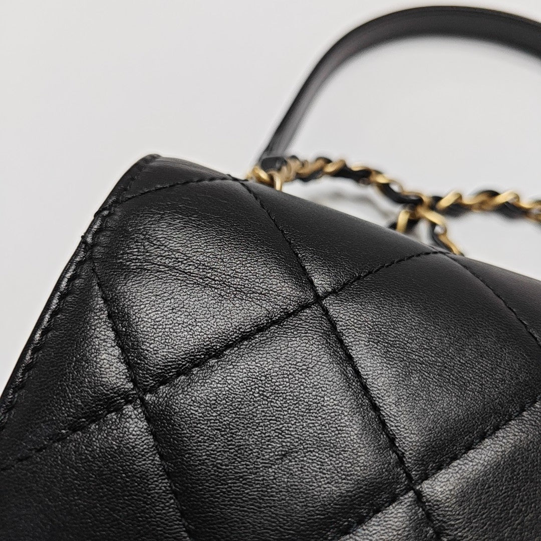 Quilted Lambskin Black