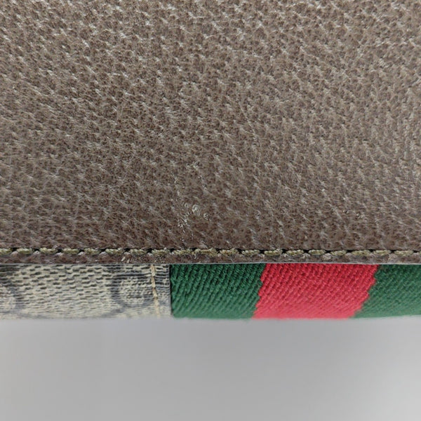 Ophidia Small Monogram Coated Canvas Beige