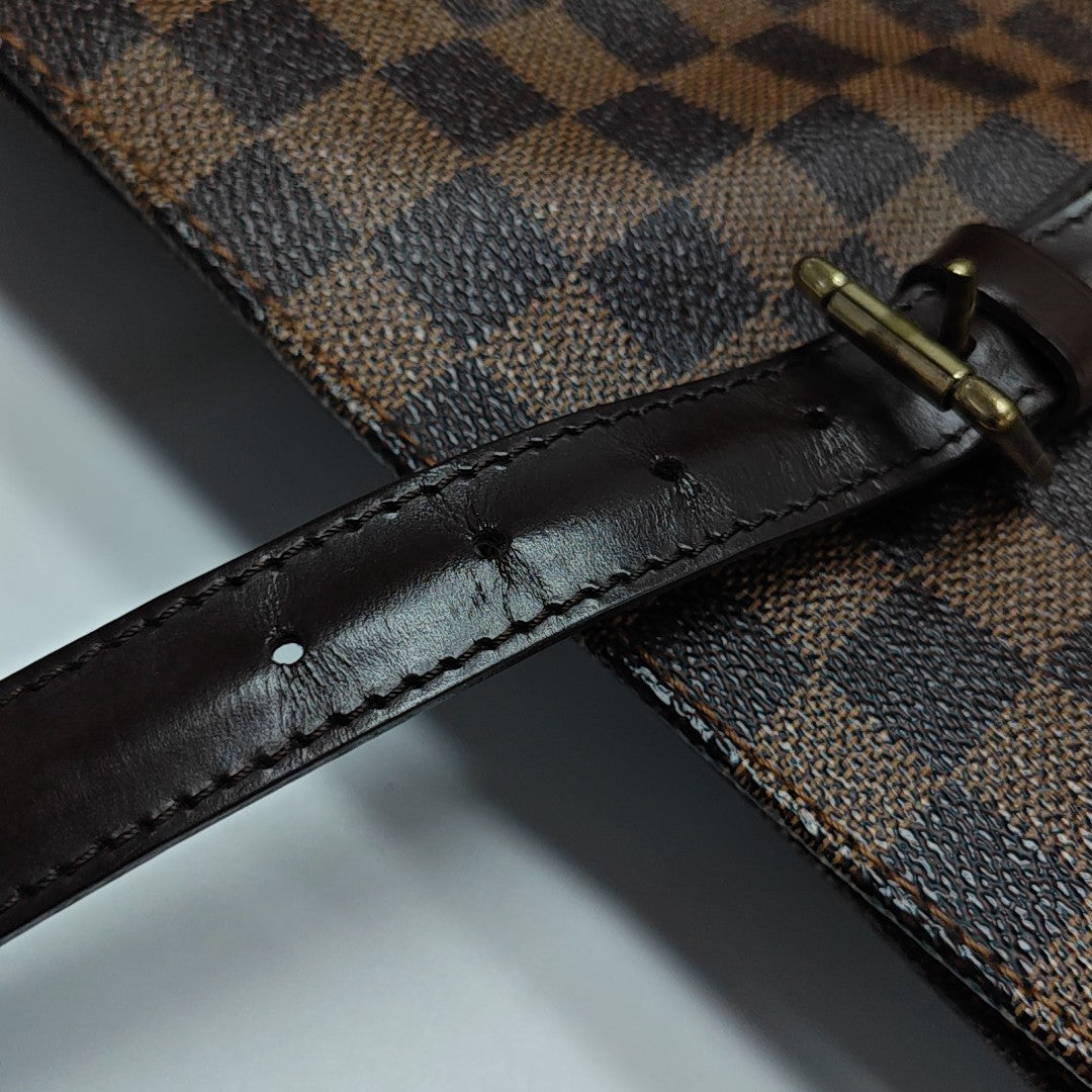 CHELSEA Damier Ebene Coated Canvas Brown