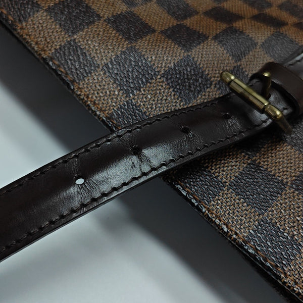 CHELSEA Damier Ebene Coated Canvas Brown