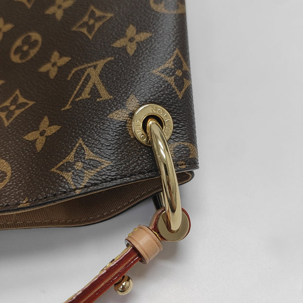 GRACEFUL MM Monogram Coated Canvas Brown