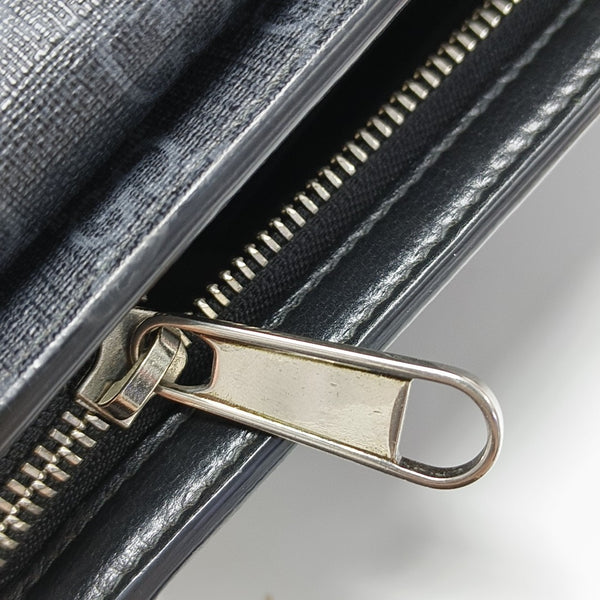 GG Messenger Monogram Coated Canvas Black