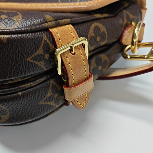 SAUMUR BB Monogram Coated Canvas Brown