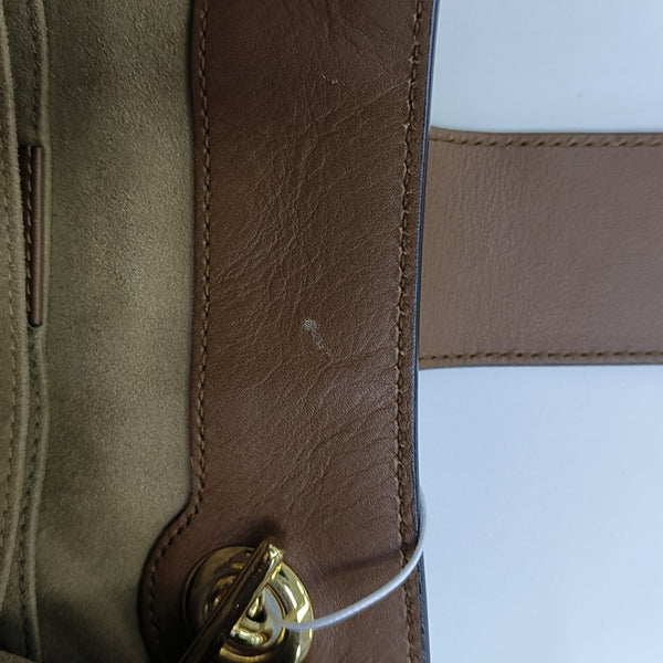 Padlock Small Monogram Coated Canvas Beige