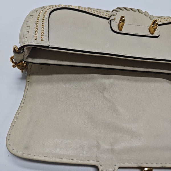 Snaffle Bit Calfskin White